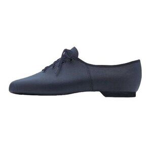 Childrens Unisex Black Leather Jazz Split Sole Shoe 11 Lace Up Oxford Dance Now